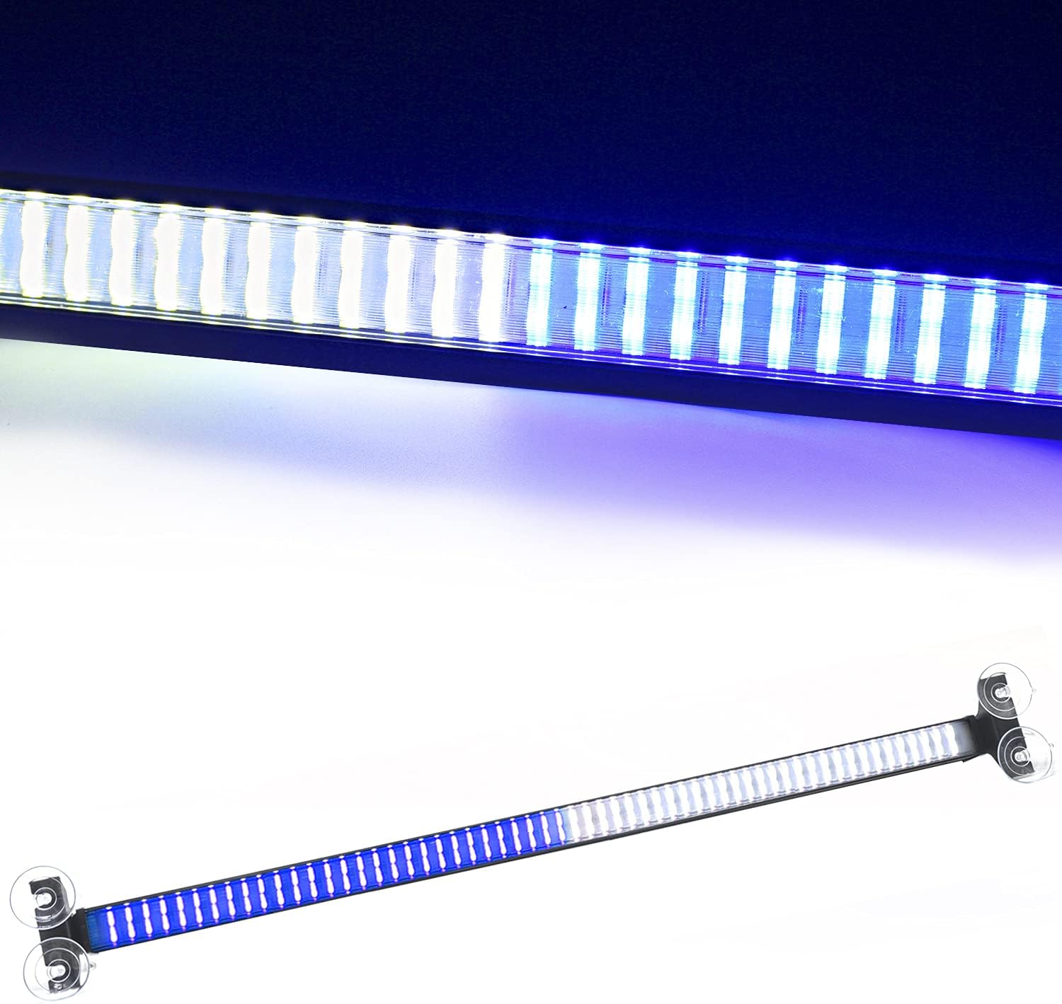 120 LED Red Blue Interior Windshield Strobe Light Bar Pack of 2 B258416