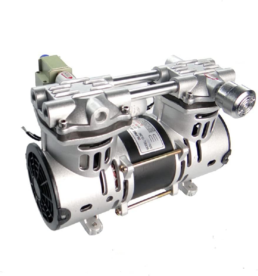 Lab Oil Free Piston Vacuum Pump 2.47CFM 70L/min -91kpa 110V D378