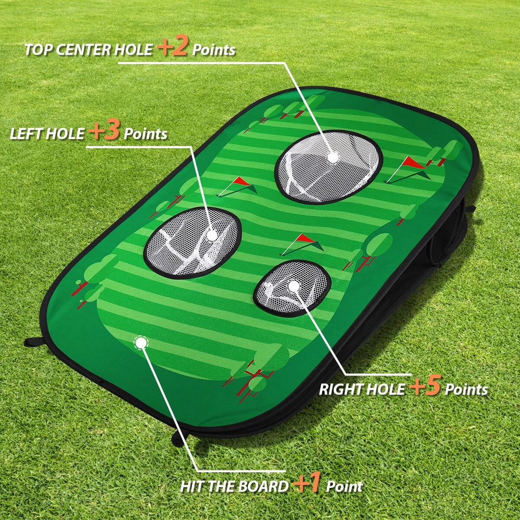 Cornhole Game Set with Foldable Bean Bag Toss Board V793178