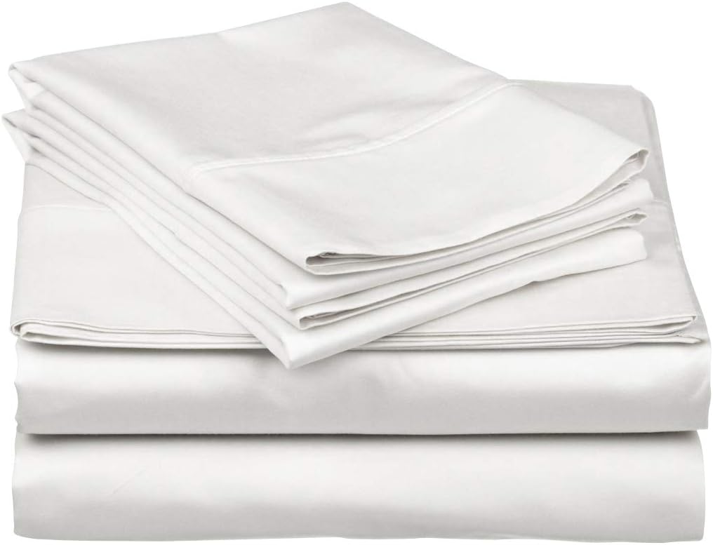 Blush 100% Egyptian Cotton Sateen Sheet Set, California King, 4Pc I26662