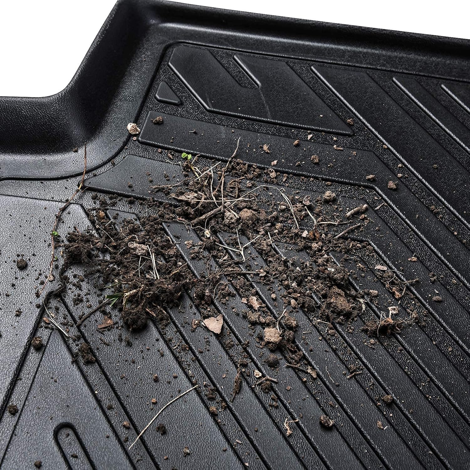 Heavy Duty Rubber Car Floor Mats (Rear, 1 Piece) D2100
