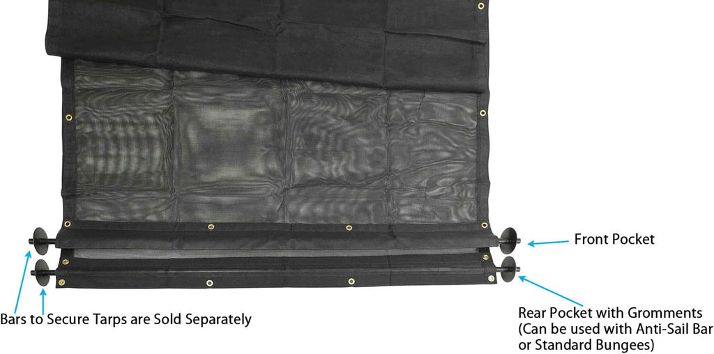 7' x 12' Vinyl Coated Mesh Tarps Pack of 2 Y90606