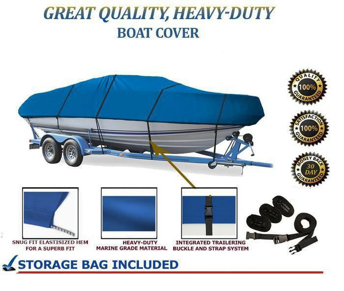 Boat Cover for Sylvan Pro Select 19 Dual Console J8804
