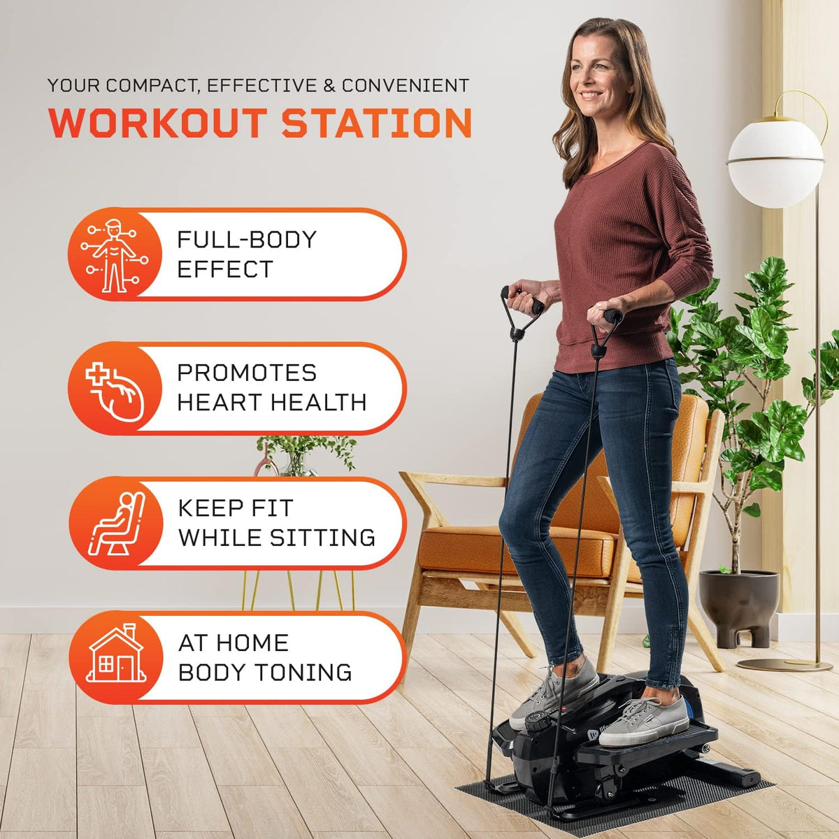 Mini Elliptical Desk Cycle with Adjustable Resistance A223310