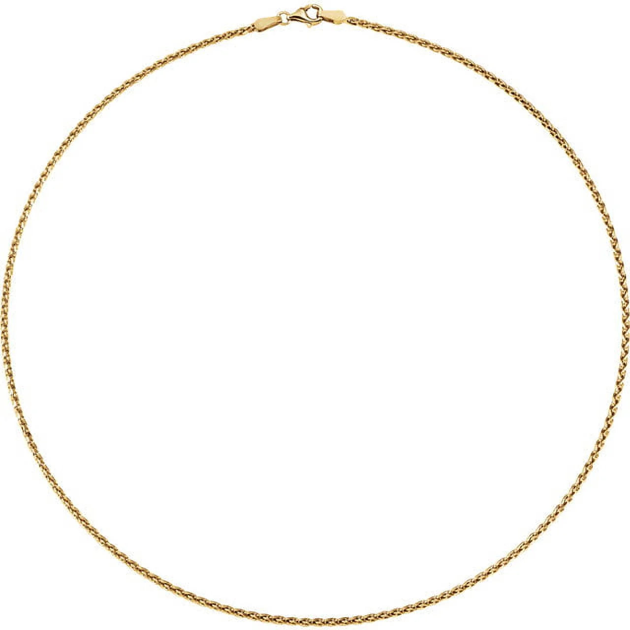 18K Yellow Gold 1.9mm Wheat 18" Chain D49427
