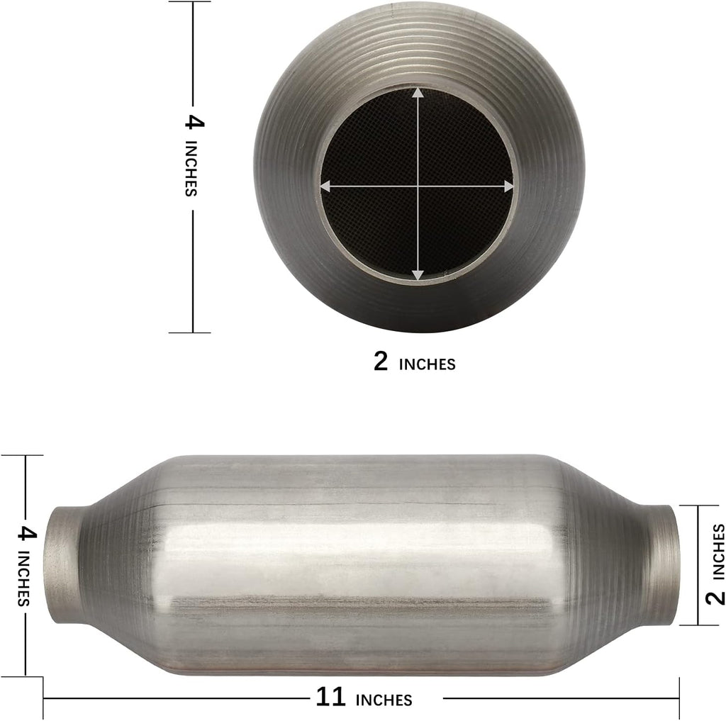 2" Inlet/Outlet Universal Catalytic Converter, Pack of 2 L916130
