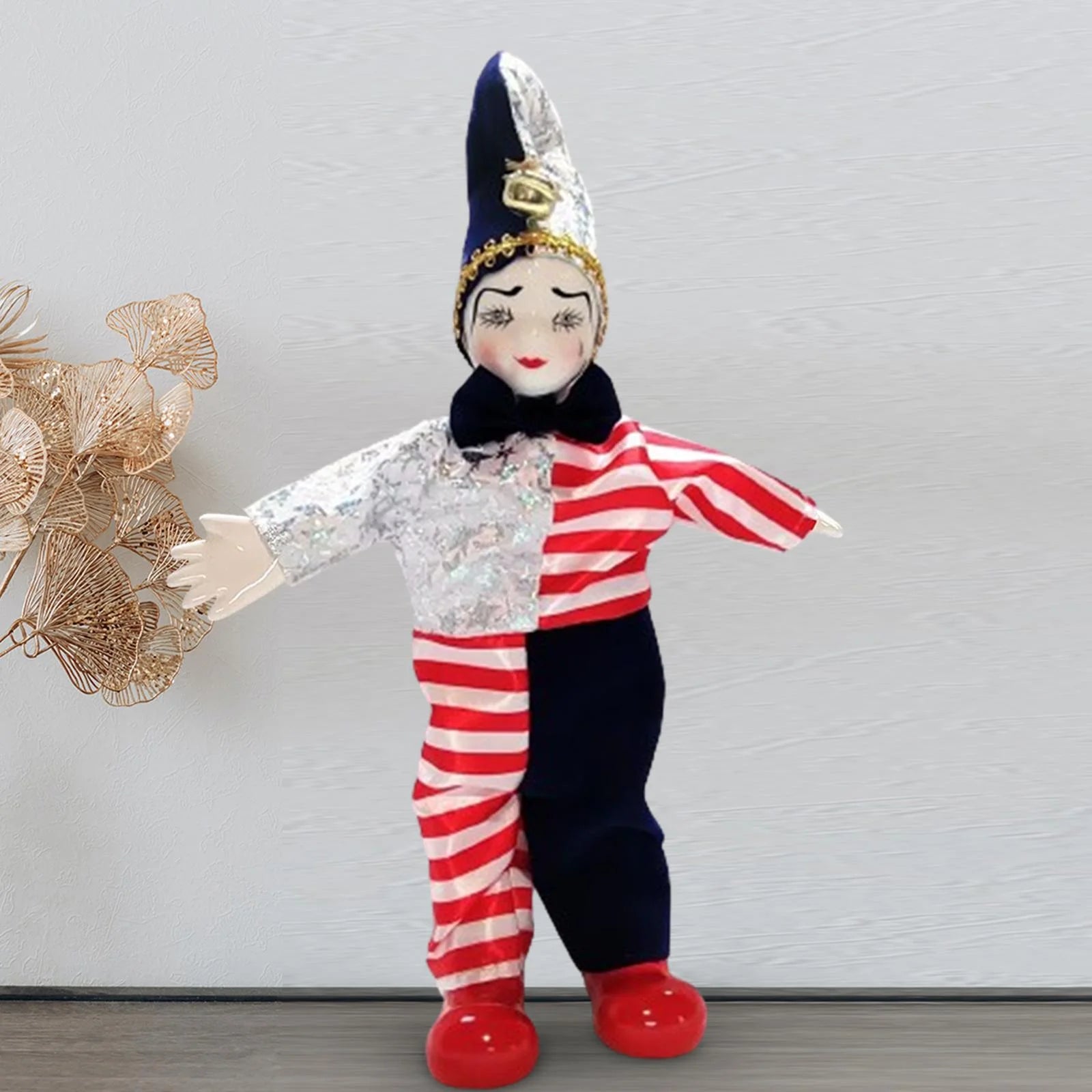 Clown Doll Movable Joint Jester Doll N8154