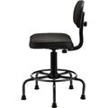 Fabric Desk Stool Black F371