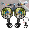 2Pcs Mini Bicycle Rotaty Handlebar Glass Cycling Rear View Mirror H7884