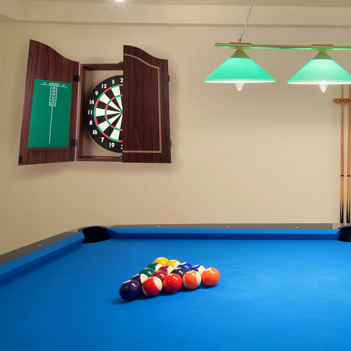 Steel-Tip Dart Board Cabinet Set F2079
