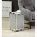 Glass Top Block End Table X599