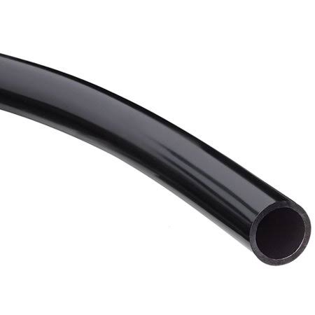 Soft Black PVC Tubing, 1/4 inch Inner Diameter, 7/16 inch Outer Diameter, 100 ft O935277
