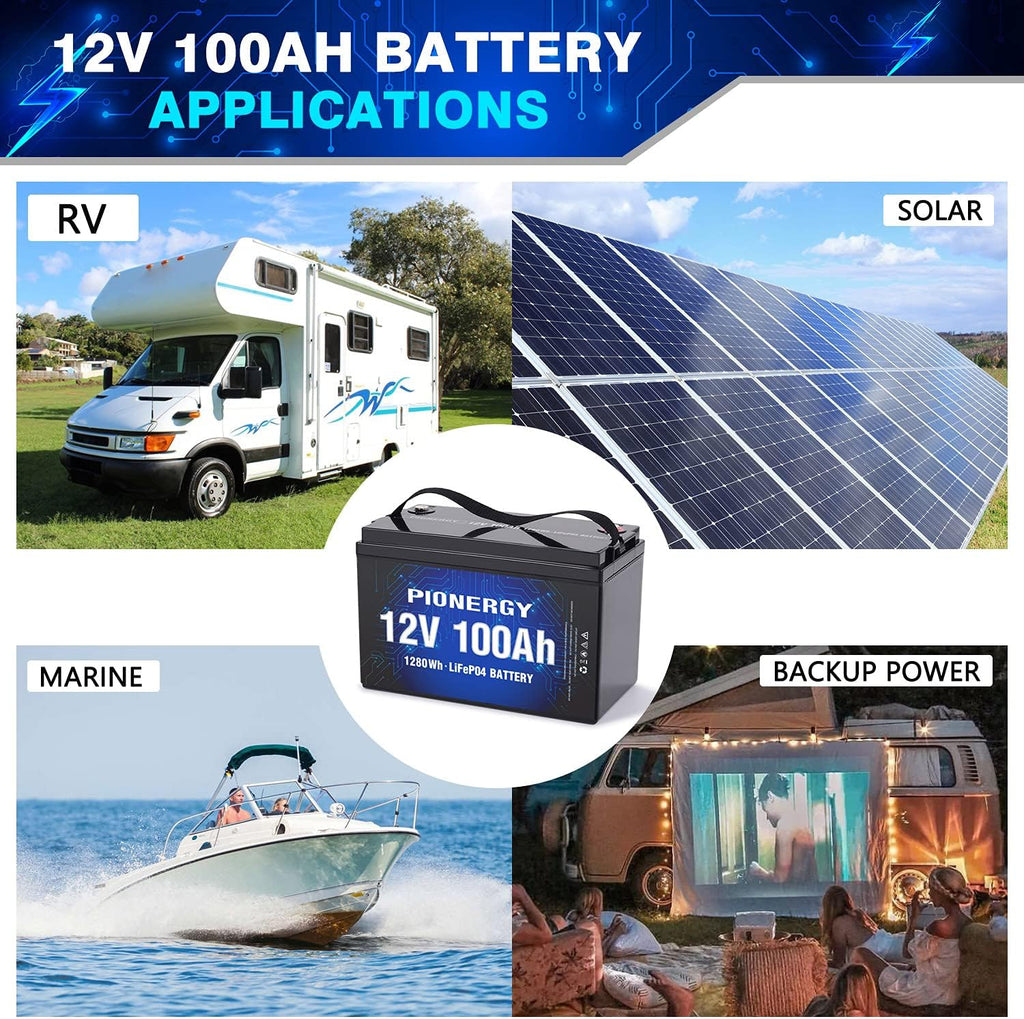 12V 100Ah Lifepo4 Lithium Battery with 100A BMS 1280Wh X8789