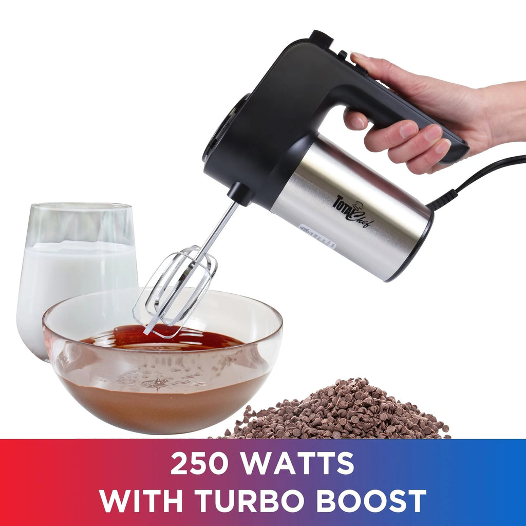 6-Speed Electric Hand Mixer with Stainless Steel Beaters M140