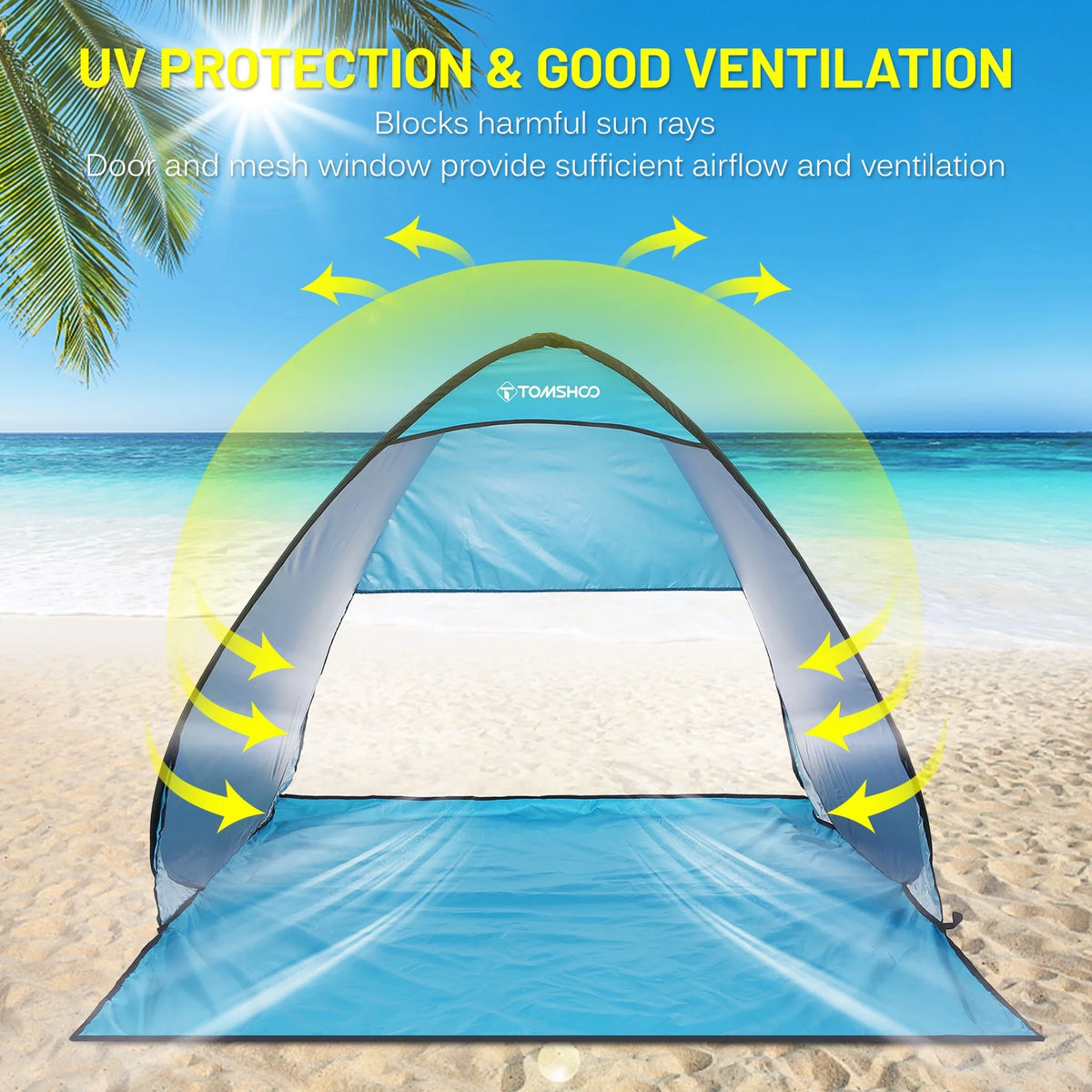 Pop Up Beach Tent with Carry Bag P8397