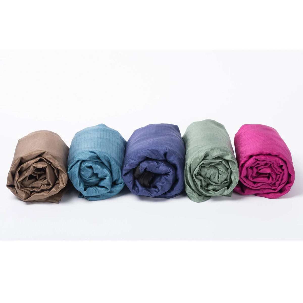 Navy Blue Silk Rectangular Sleeping Bag Liner O578