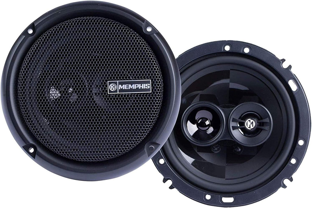 6.5 Inch 3 Way 50 Watt RMS 100 Watt Peak Car Audio Coaxial Speaker System Pack of 2 T69319