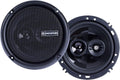 6.5 Inch 3 Way 50 Watt RMS 100 Watt Peak Car Audio Coaxial Speaker System Pack of 2 T69319