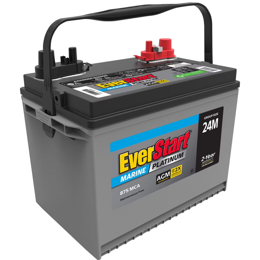 AGM Marine and RV Deep Cycle Battery Group Size 24M, 12 Volt 875 MCA Y173