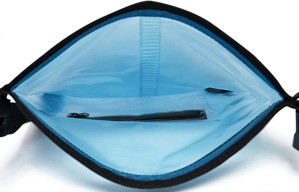 Waterproof Semi-transparent Dry Bag Backpack with Zipper Compartment R637776