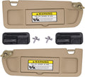 Warm Gray Sun Visor Compatible with Honda Civic 2006-2011 Pack of 2 P790553