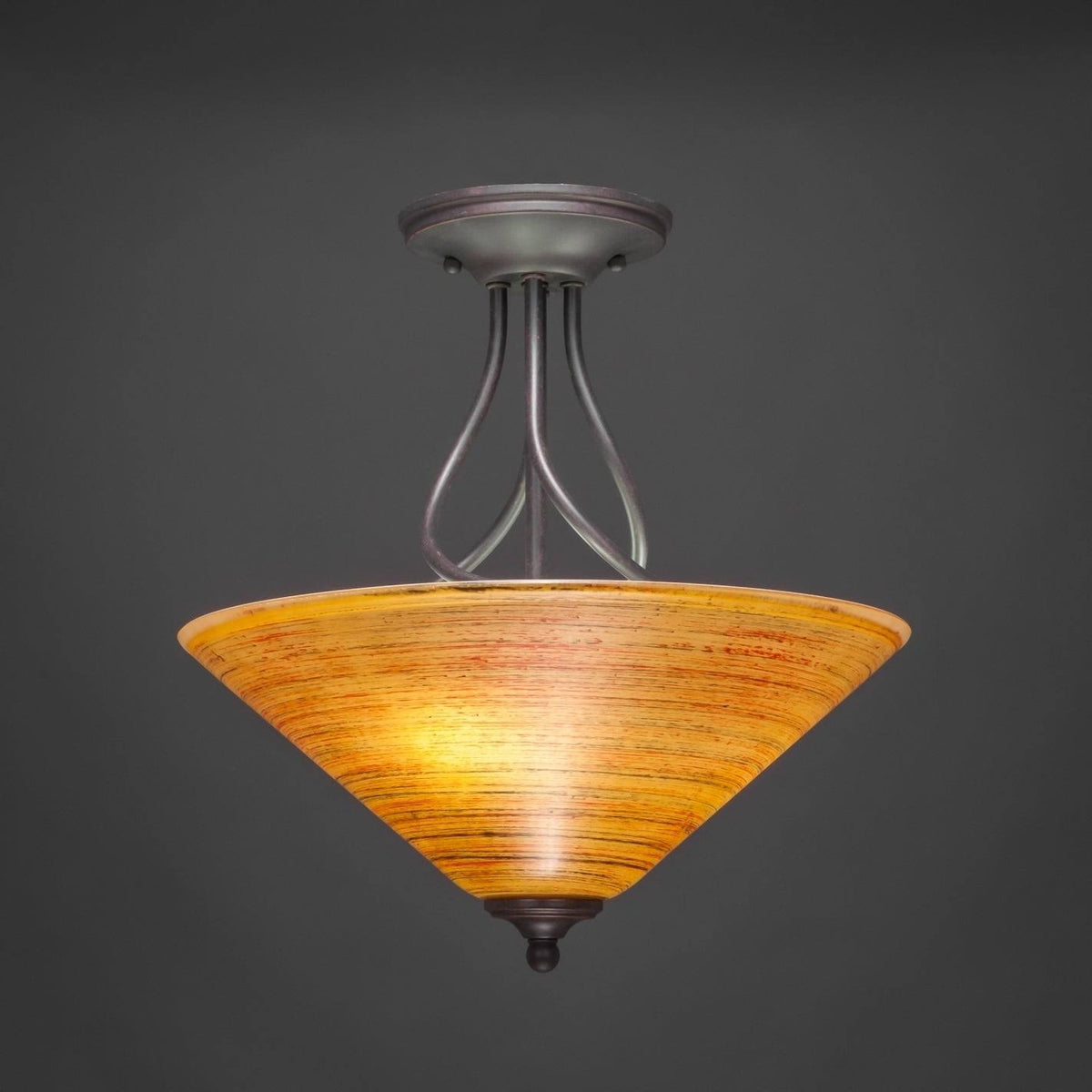 Three Light Semi-Flush Mount V664