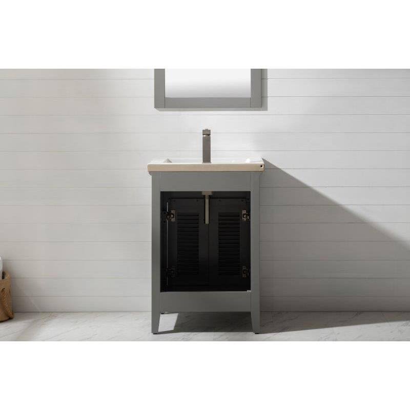 Gray Single Sink Vanity Q411954