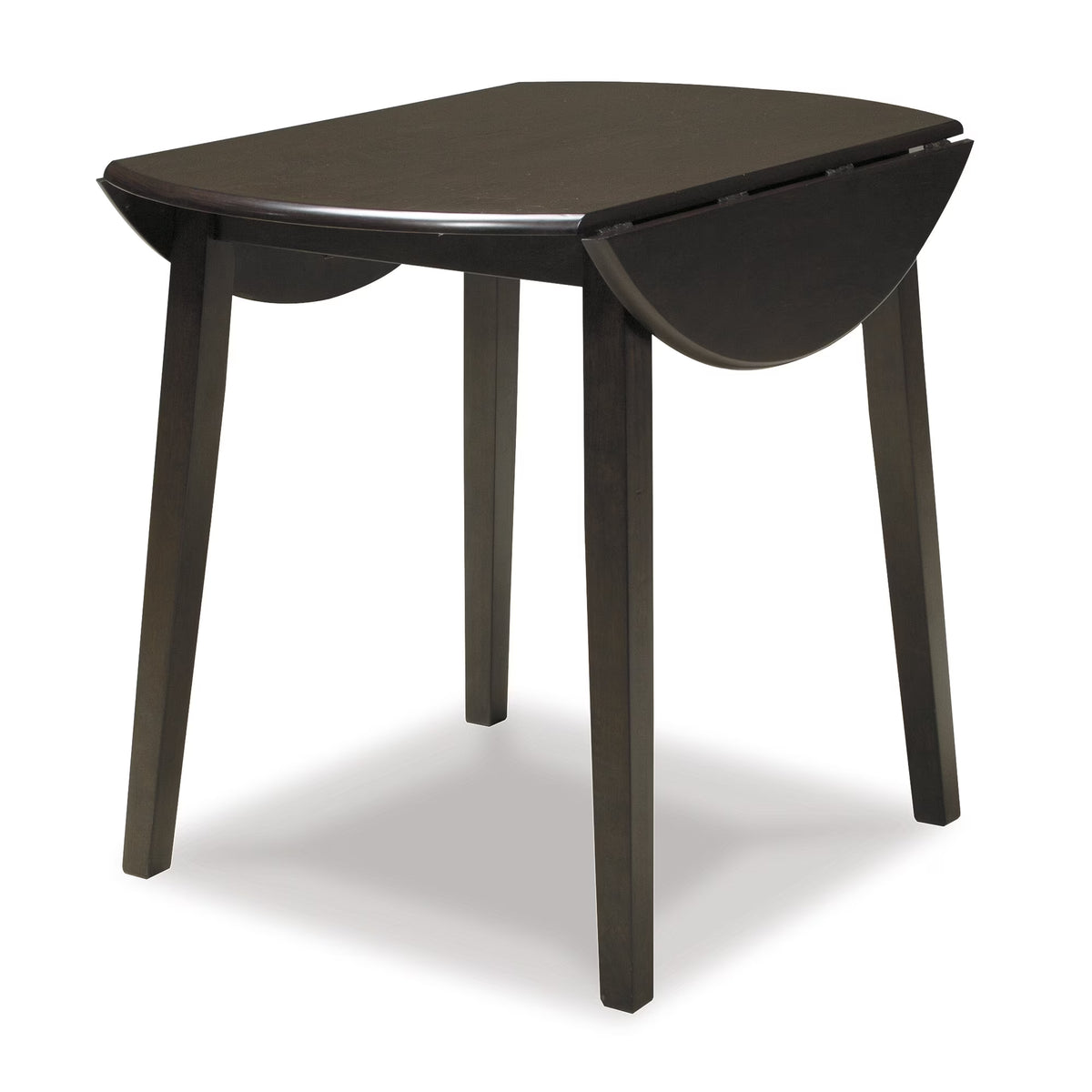 Dark Brown Drop Leaf Dining Table Q1489