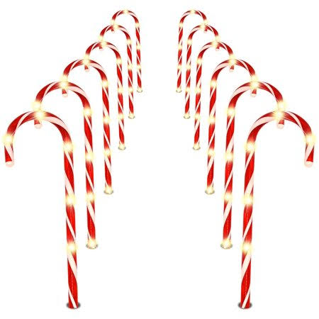 12 Set of 12 Christmas Pathway Stakes Lights X30355