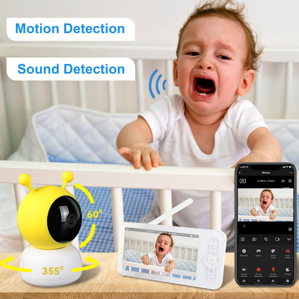 1080p WiFi Baby Monitor with App and Screen I3267