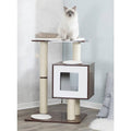 31-in Modern Wooden Cat Scratching Post X1048