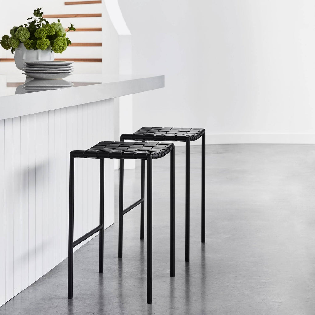Leather Weave Bar Stool M641451