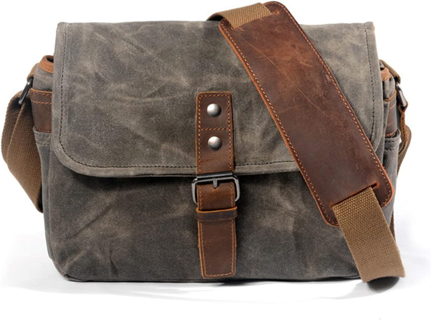 Vintage Canvas DSLR Camera Bag Shoulder Sling Case W354