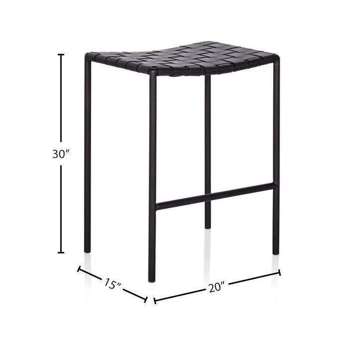 Leather Weave Bar Stool M641451