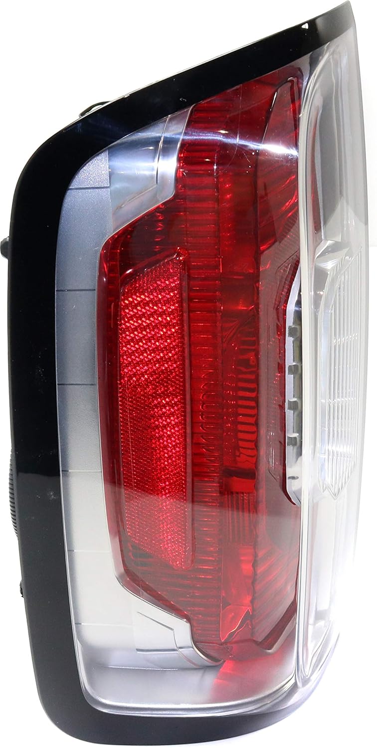 Tail Light Assembly Clear Red Lens Driver Side P608128
