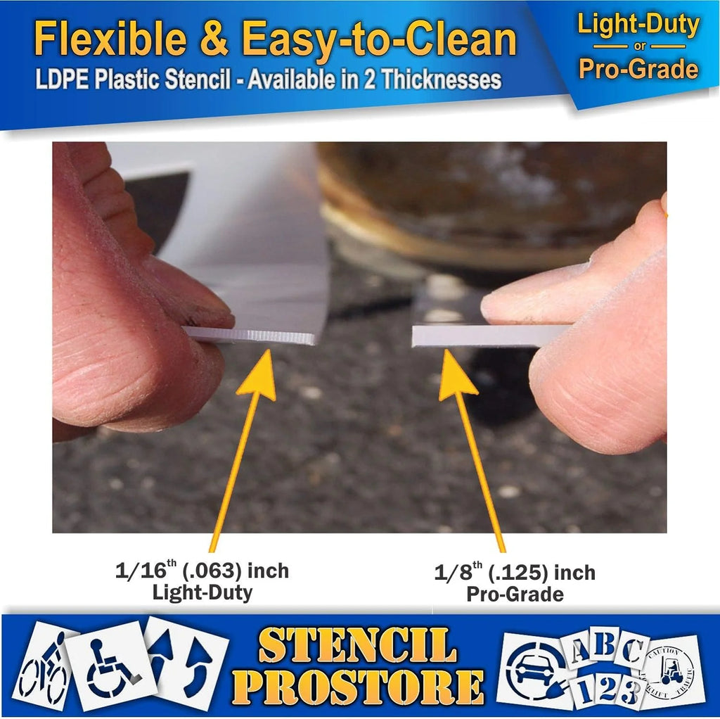24 Inch Eye Protection Floor Marking Stencil O23488