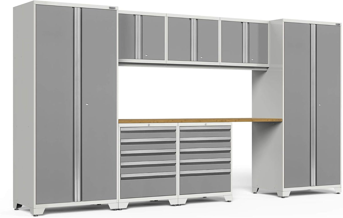 Red 8 Piece Garage Cabinets U3572