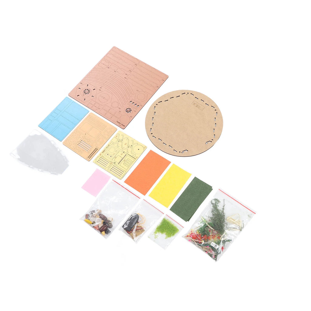 Miniature House Kit 1:24 Wood Dollhouse Kit U87886