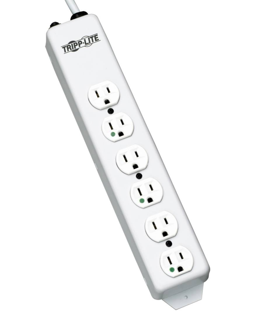 6 Outlet 15 ft. Cord Metal Power Strip P696581