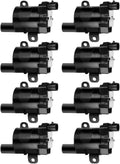 Round Ignition Coils for Chevrolet GMC Buick Cadillac V8 4.8L 5.3L 6L 1999-2007 Replacement D585 Coil Packs P613