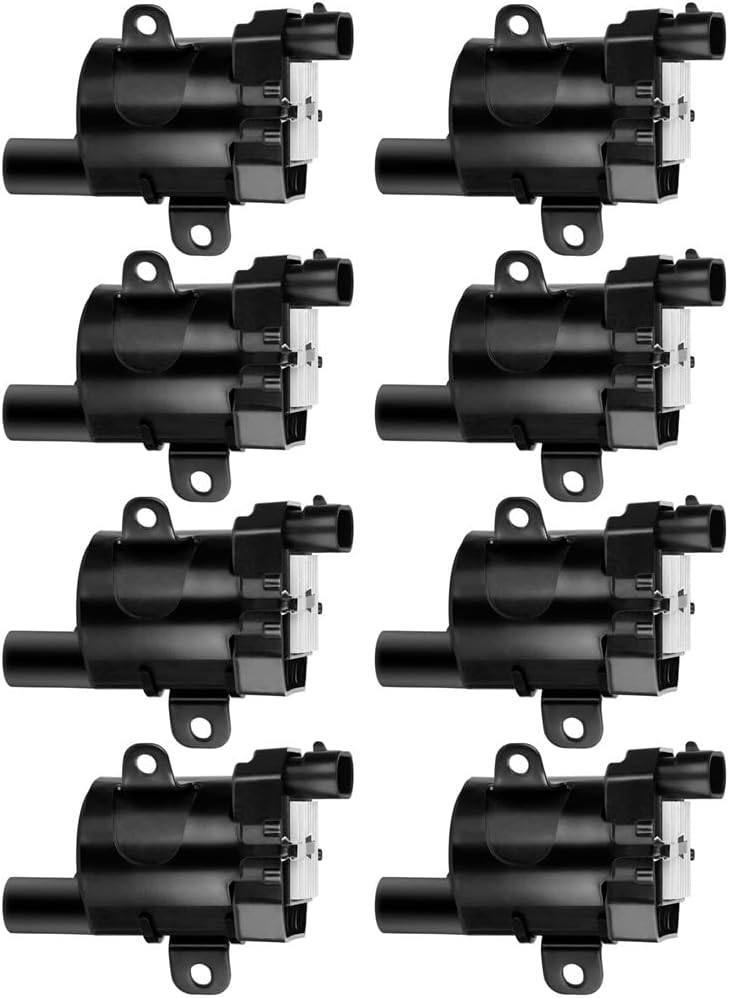 Round Ignition Coils for Chevrolet GMC Buick Cadillac V8 4.8L 5.3L 6L 1999-2007 Replacement D585 Coil Packs P613