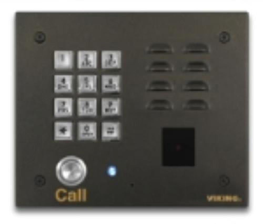 Oil Rubbed Bronze Vandal Resistant Entry Phone With Keypad And Proximity Card Reader G23481