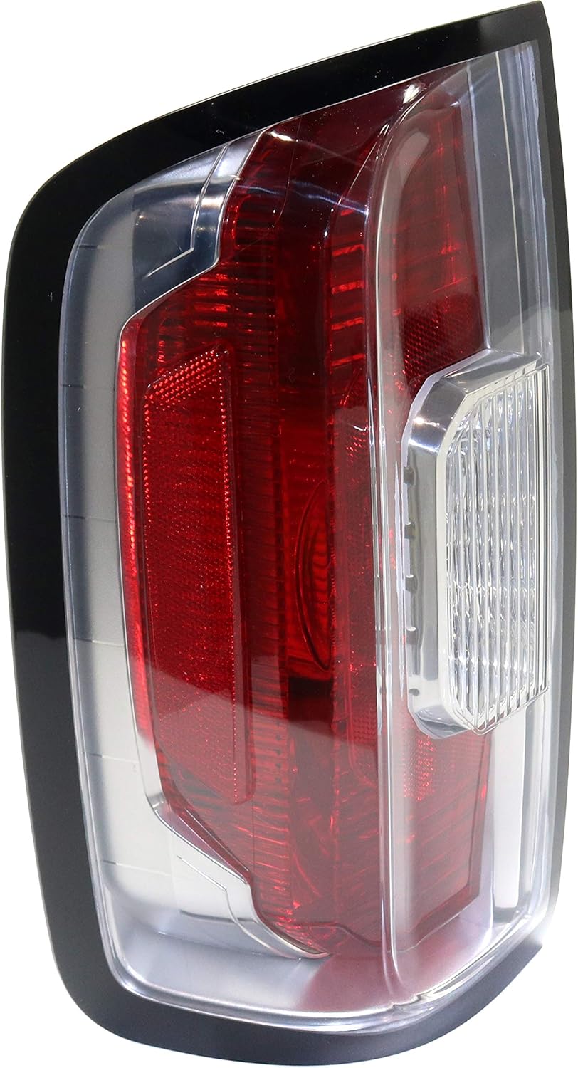 Tail Light Assembly Clear Red Lens Driver Side P608128