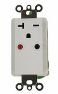 White 20-Amp 250V Single Receptacle Receiver Z506405