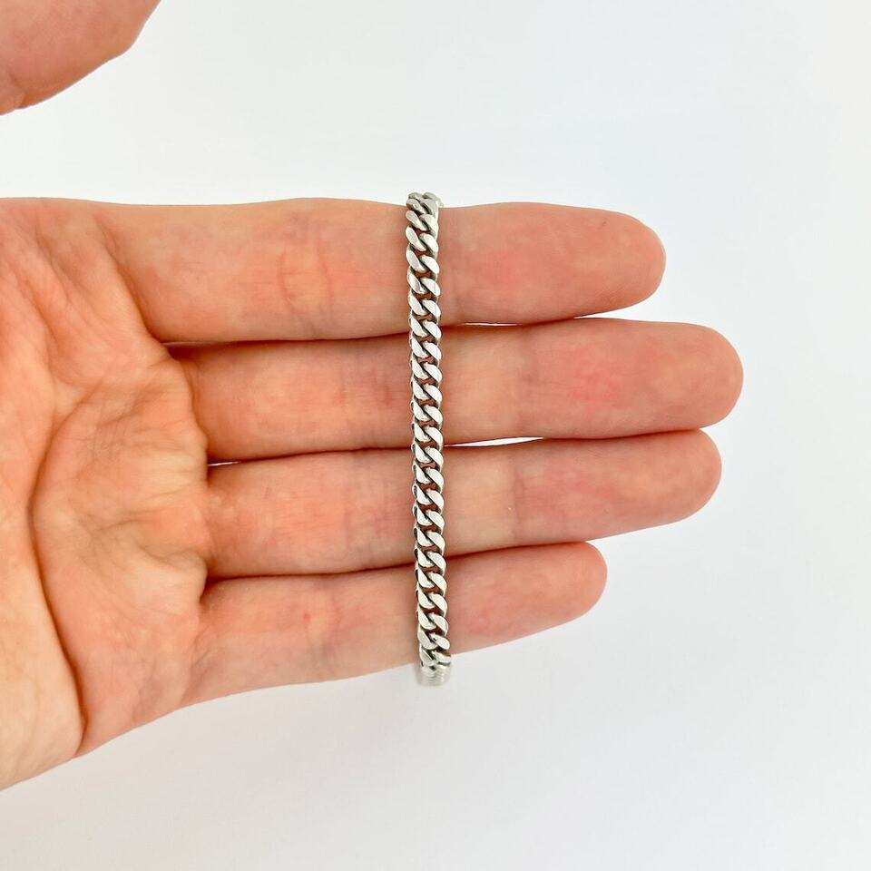 925 Sterling Silver Miami Cuban Link Chain Necklace 4mm 18'' Through 30'' K94224