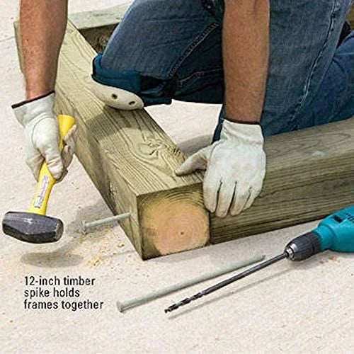 25-Pack Round Metal Landscape Edging Stake, 12-Inch Length E769271
