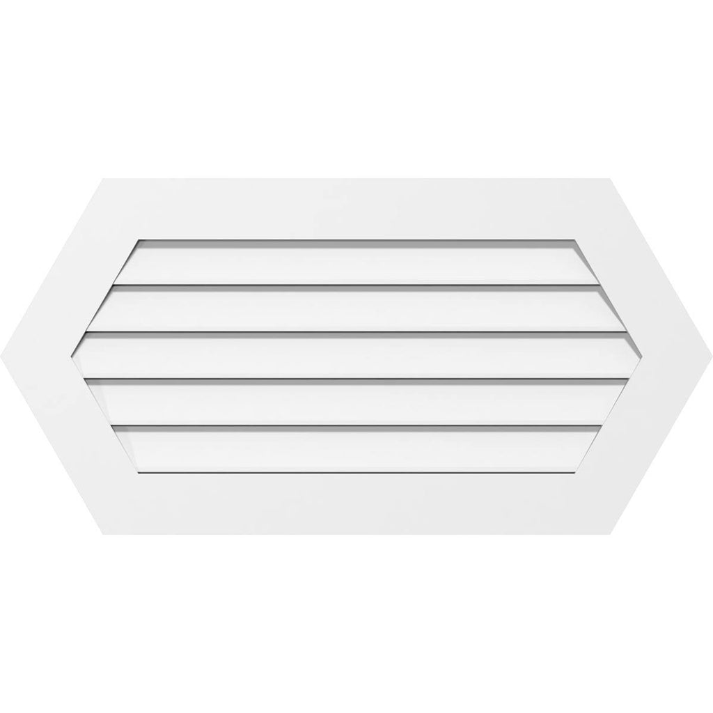 PVC Horizontal Peaked Gable Vent B97907