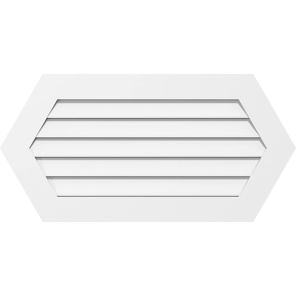 PVC Horizontal Peaked Gable Vent B97907
