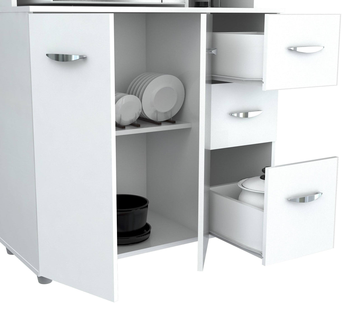 White Kitchen Storage Cabinet Z787884