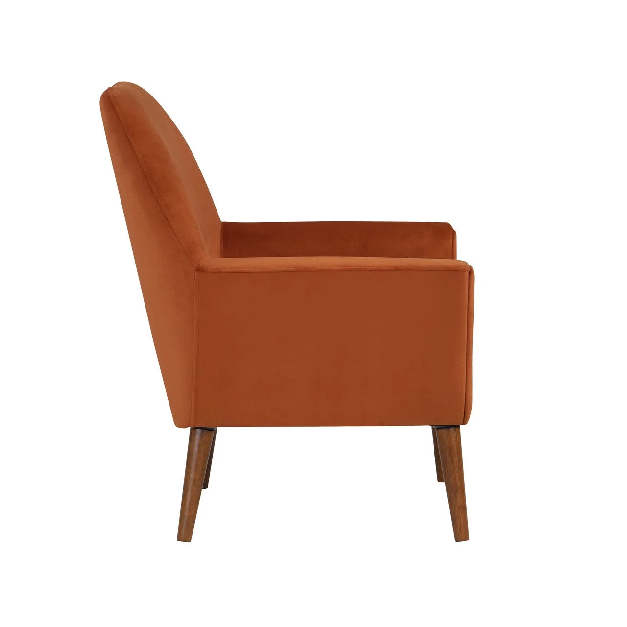 Burnt Orange Velvet Arm Chair S1951